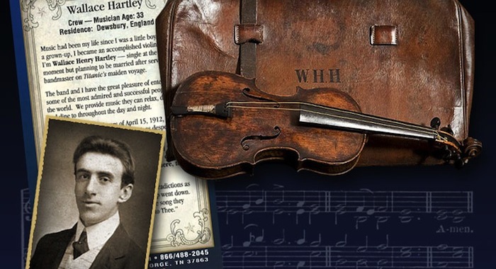 Wallace Hartley Violin Display At Titanic